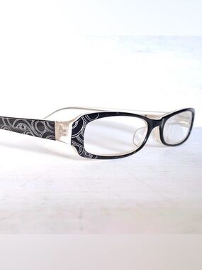 NEW Acetate +1.00 Reading Glasses Skinny Rectangular Vintage 90’s Carved Frames